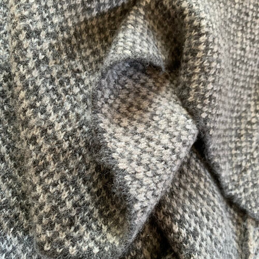 Cozy Wool Blend Jacket w/ Asymmetrical Closure and oversized Shawl Cowl Collar L - Picture 4 of 10